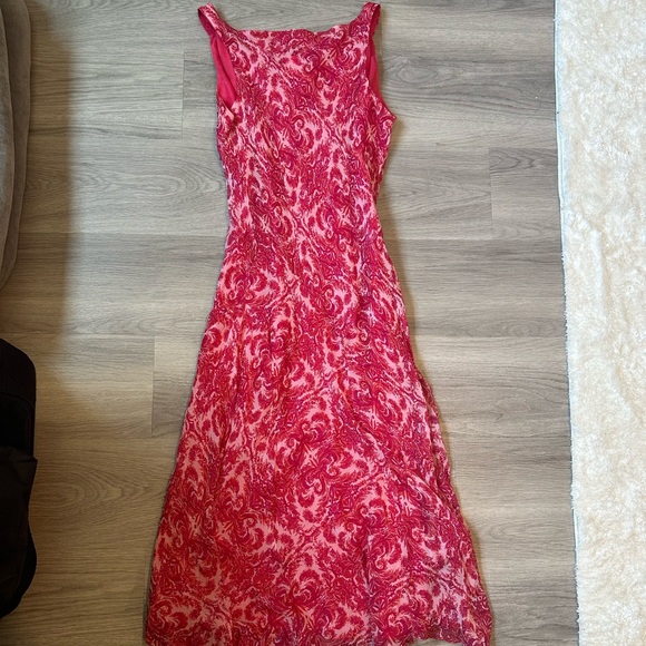 Vintage Vision Apparel Silk Cowl Neck Dress - Picture 4 of 9